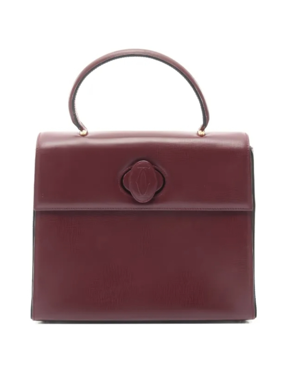 Cartier Top Handle Bordeaux Handbag